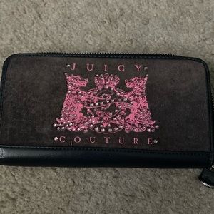 Juicy couture leather & cloth wallet